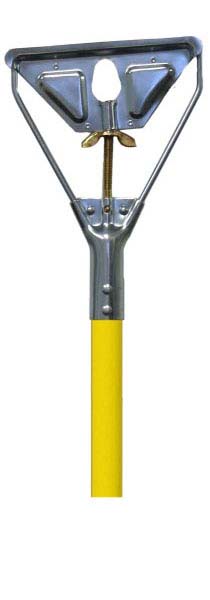 (image for) 54" x 1 1/8" Wing Nut Mop Handle Quick Change Lacquered Wood, Case of 12
